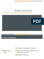 Seman 10 - Medidas Estadísticas de Variación