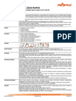 Tehnički List RÖFIX ZS30 RAPID Cementno-Sulfatni Tekući Estrih CA CT-C DC0014207