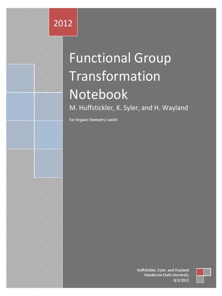 Functional Group Transformation Notebook | PDF | Aldehyde | Alkene