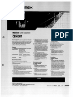 Cemex Cement MSDS PDF