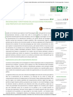 Racionalidad y Emotividad en Las Elecciones Peruanas - Una Propuesta de Investigación - Revista Argumentos - Revista Argumentos