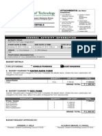 Plan and budget details for an imaginative sketching activity