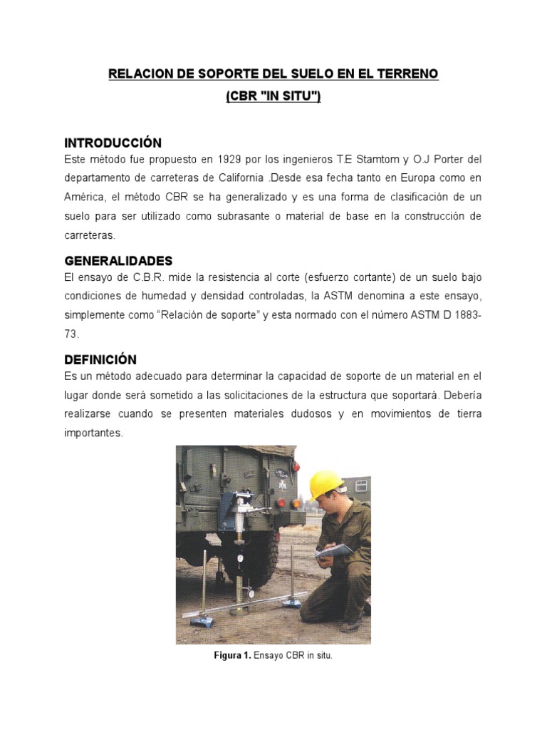 CBR in Situ | PDF | Aluminio | Pistón