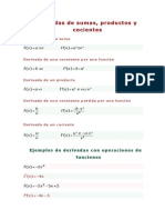 Derivadas-Teoria y Ejercicios