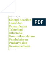 Sinergi Kearifan Lokal Dan Pemanfaatan TIK Dalam Pembelajaran Prakarya Dan Kewirausahaan