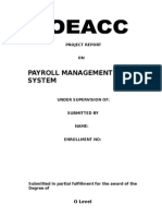 Doeacc Payroll Report O Level