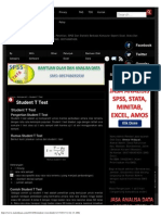 Student T Test - Uji Statistik