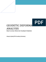 Geodetic Deformation Analysis