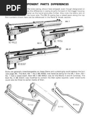 Sten Part Differences