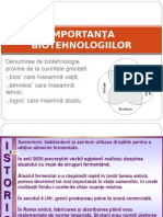  1 Importanţa Biotehnologiilor