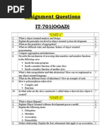 Assignment Questions IT-701 (OOAD) : "UNIT-1"