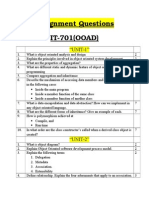 Assignment Questions IT-701 (OOAD) : "UNIT-1"