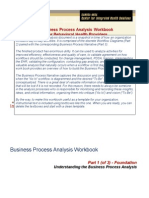 Business Process Analysis Workbook Overview