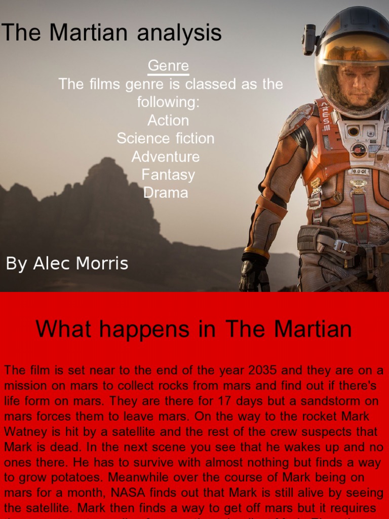 The Martian Analysis PDF The Martian (Film) Mars