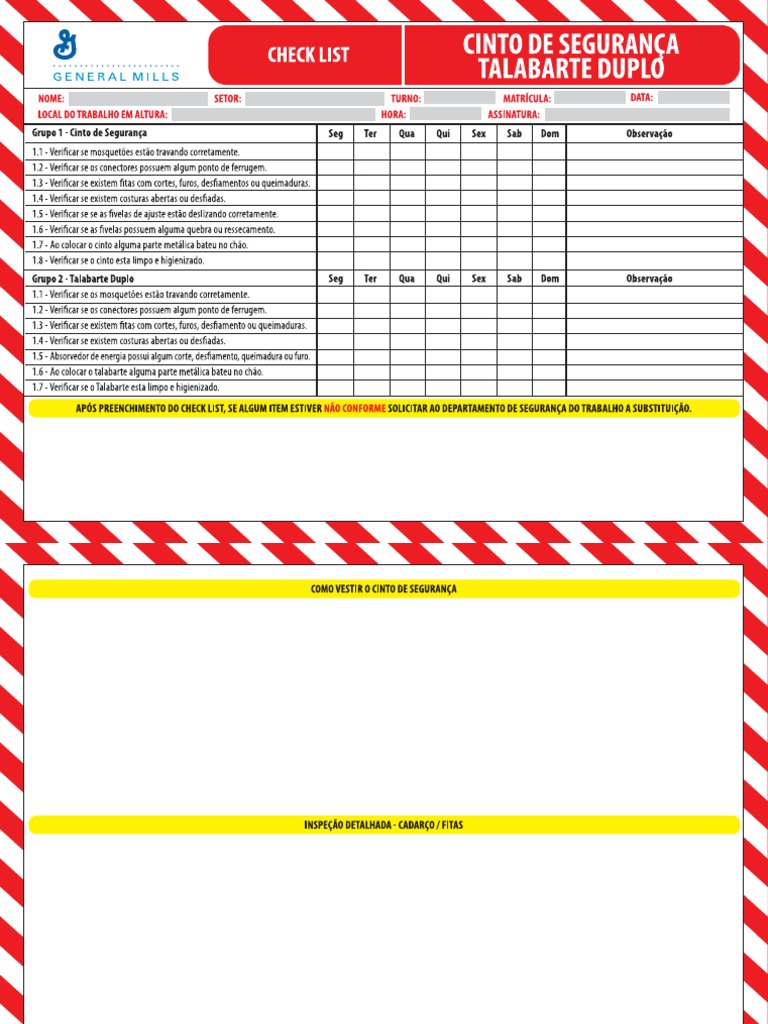 Check List Cinto PDF | PDF