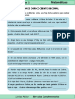 5to Grado - Matemáticas - Divisiones Con Cociente Decimal