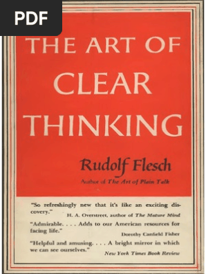 Flesch The Art Of Clear Thinking Pdf Pdf