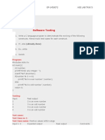 Software Testing: Muhammad Umer EP-1450072 Ase Lab Task 5