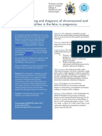 Prenatal Screening and Diagnosis of Chromosomal and Genetic Abnormalities (C-Obs 59) March 2015 PDF