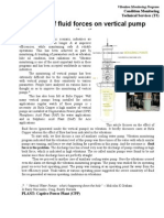 Effect of Fluid Forces On Vertical Pump Vibrations: Condition Monitoring Technical Services (TS)