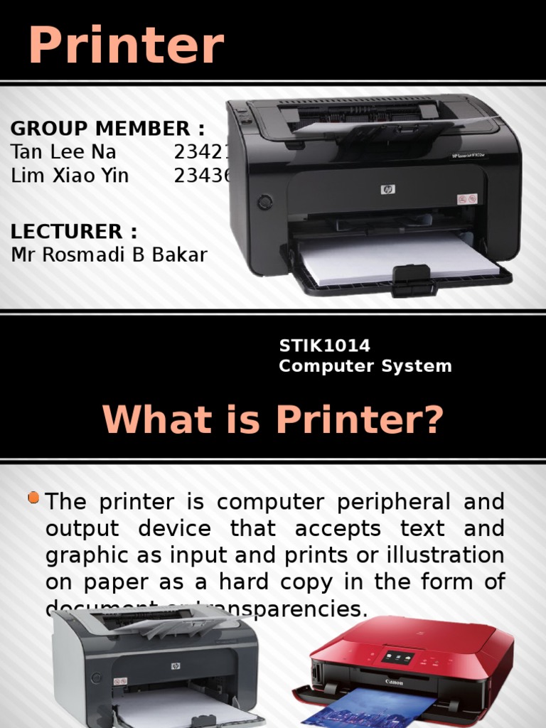 Printer Types and Features Guide | PDF | Printer (Computing) | Publishing