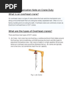 Application Note On Crane Duty