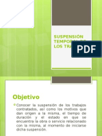 Suspension de Los Trabajos LOPSRM