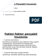 Jenis-Jenis Penyakit Insomnia