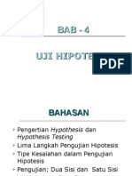 Uji Hipotesis Untuk Mean Proporsi