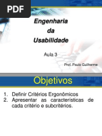 Aula ENGENHARIA DE USABILIDADE