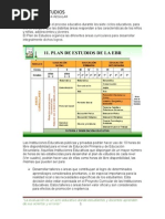 Plan de Estudios en El Perú