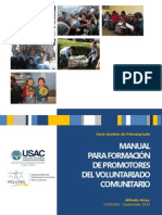 Manual para Formación de Promotores de Voluntariado Comunitario Final