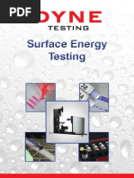 Surface Energy Testing