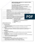 Checklist of Reqmt. for Drug Distributor & Medical Devices (1)