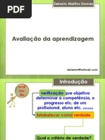 Avaliação Da Aprendizagem