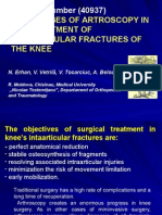 Advantages of Artroscopy in The Treatment of Intaarticular Fractures of The Knee