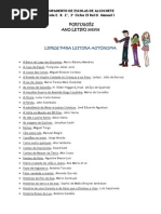 Livros Leitura Autónoma