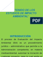 7.- Contenido de Los Estudios de Impacto Ambiental