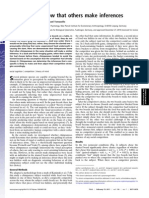 Chimpanzees Know That Others Make Inferences: Pnas February 15, 2011 Vol. 108 No. 7 3077 - 3079