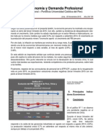 Boletín Economía y Demanda Profesional - Tercer Trimestre 2015