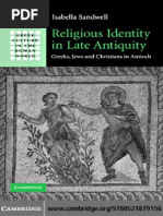 Download Isabella Sandwell RELIGIOUS IDENTITY IN LATE ANTIQUITY GREEKS JEWS AND CHRISTIANS IN ANTIOCH by Ana Piljic Mitrovic SN291263428 doc pdf