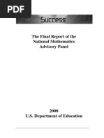 Download NMAP - National Math Advisory Panel - Final Report 2008 by Dennis Ashendorf SN2912664 doc pdf