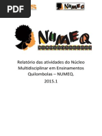 Relatório Das Atividades Do Núcleo Multidisciplinar Em Ensinamentos Quilombolas