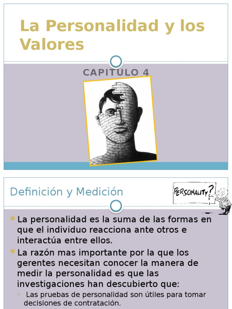 Medición de Personalidad y Valores | PDF | Metafísica de la mente ...