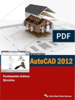 Aprede AutoCAD 2D Fundamentos Toericos y Ejercicios