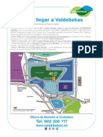 Como Llegar a Junta Compensacion Parque de Valdebebas Plano Mapa Carreteras 2013