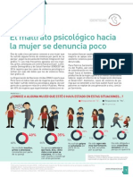 El maltrato psicológico hacia la mujer se denuncia poco