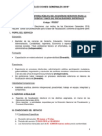 Segunda Convocatoria Bajo Locacion de Servicios - (05) Fisdis PDF
