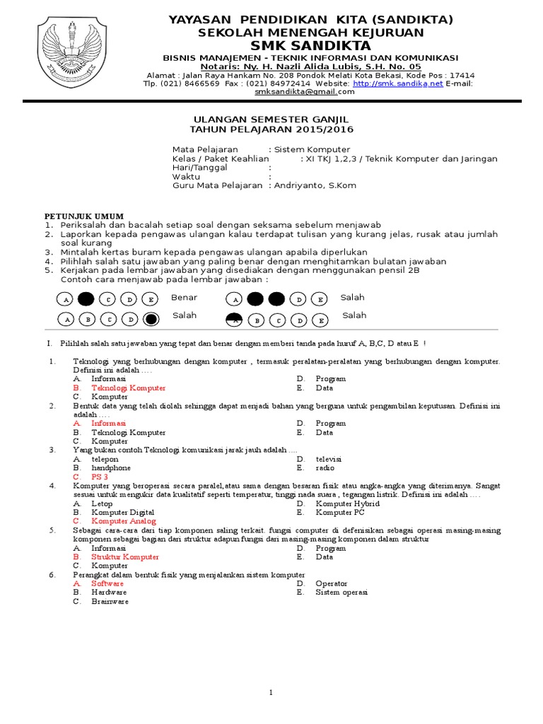 Soal report text about technology picture