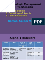 Pharmacologic Management of Hypertension